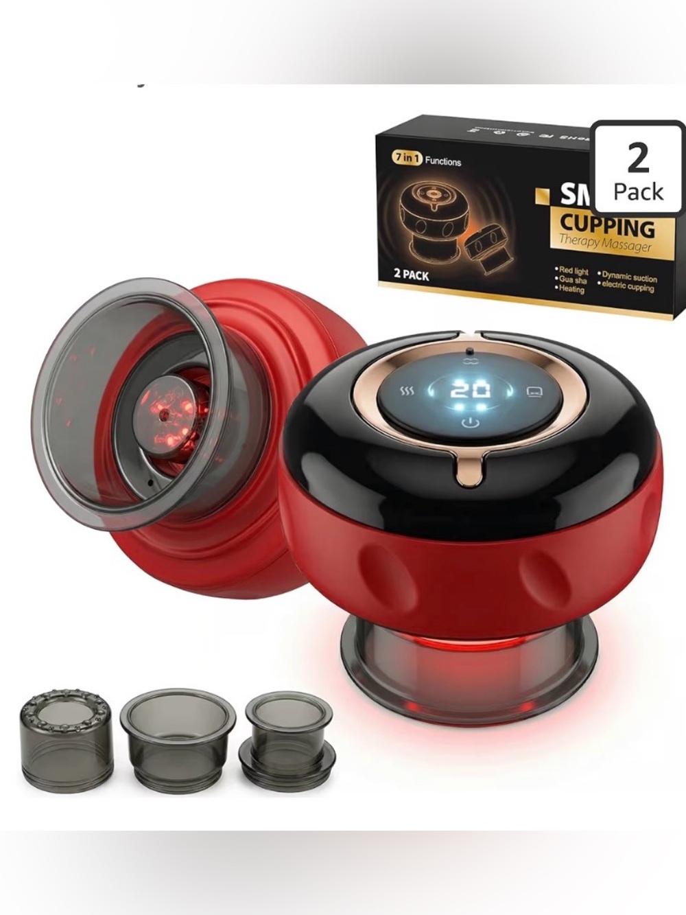 Electric Cupping Therapy Massager - 2 Pack